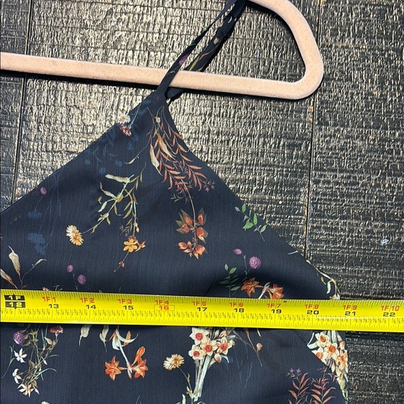 Maeve Anthropologie Floral Tank Top with lace details spaghetti straps size XS - Picture 8 of 10